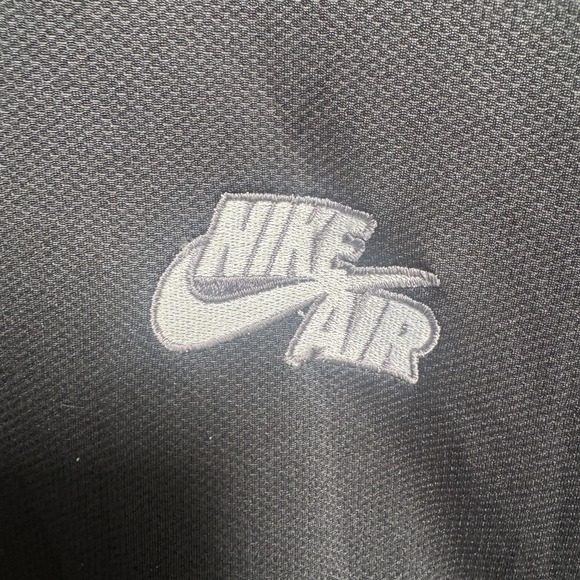 Nike Air Track Jacket Mens 3XL Black Full Zip Striped Rib Collar Cuffs Piping - Picture 4 of 12